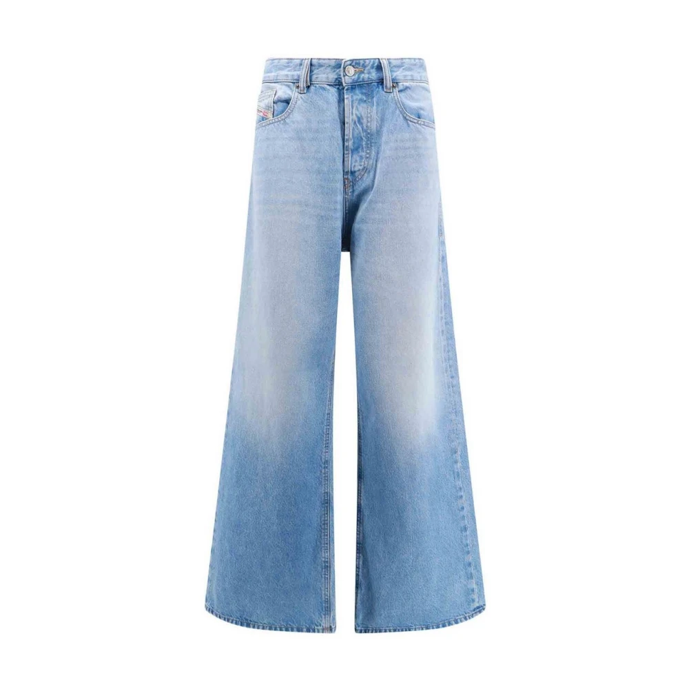 Diesel Women's Blue Wide Jeans, W27, 1996 D-Sire Jeans