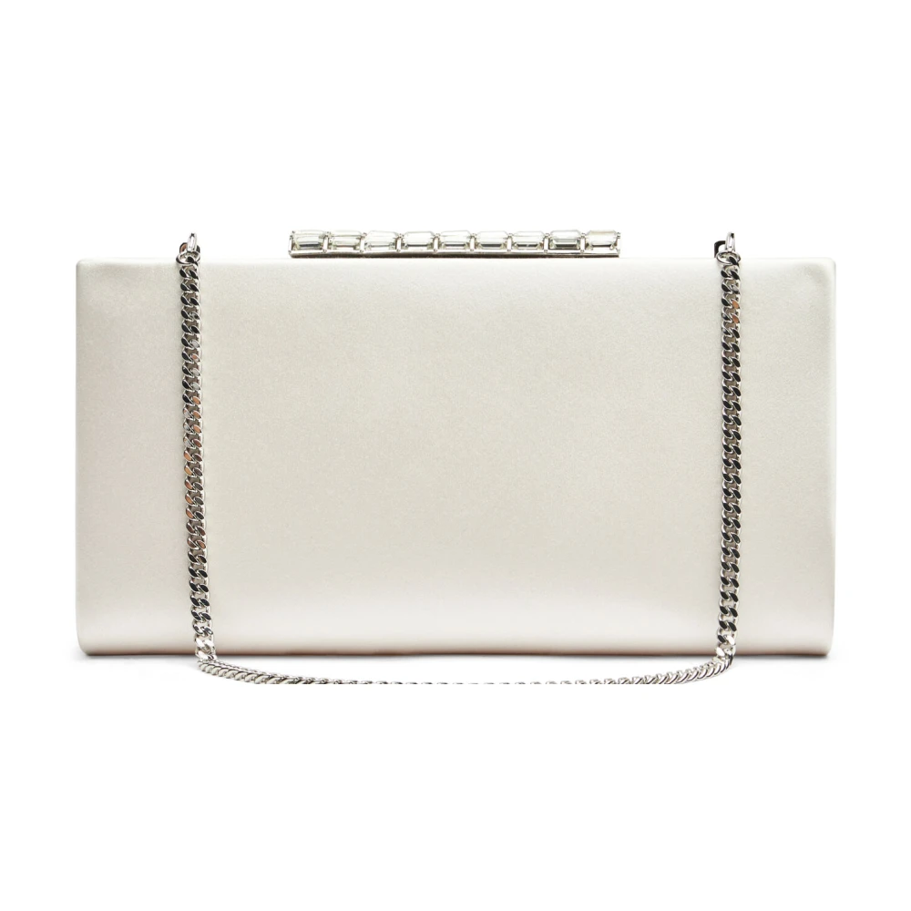 Stuart Weitzman Kristallen Clutch voor speciale gelegenheden Beige Dames