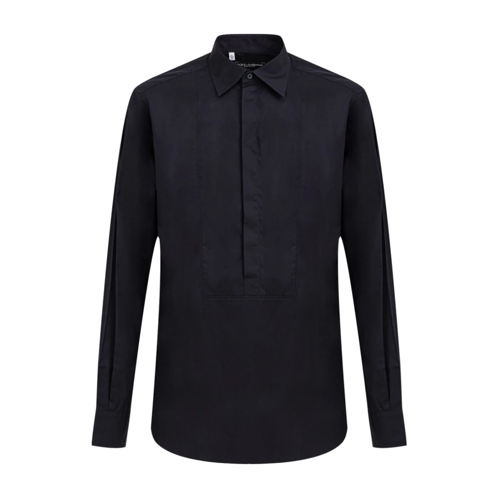 Dolce & Gabbana Blue Casual Shirts, Male, L, Classic Navy Shirt
