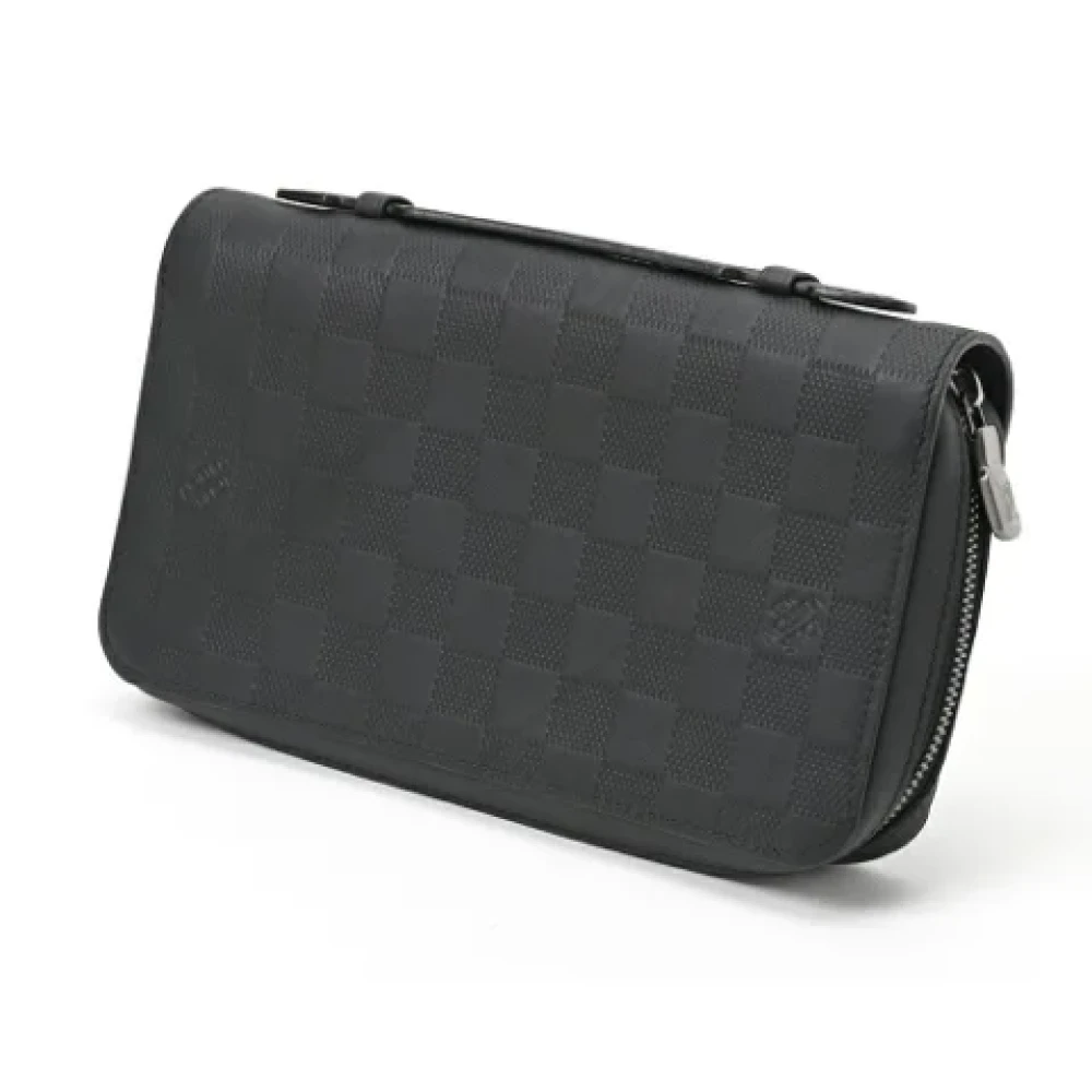 Louis Vuitton Vintage Pre-owned Fabric wallets Black Dames