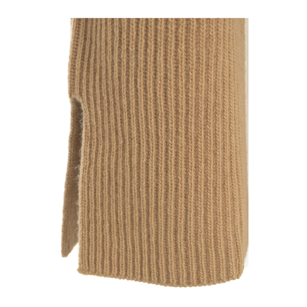 Jucca Italiaanse Gebreide Wollen Trui Brown Dames