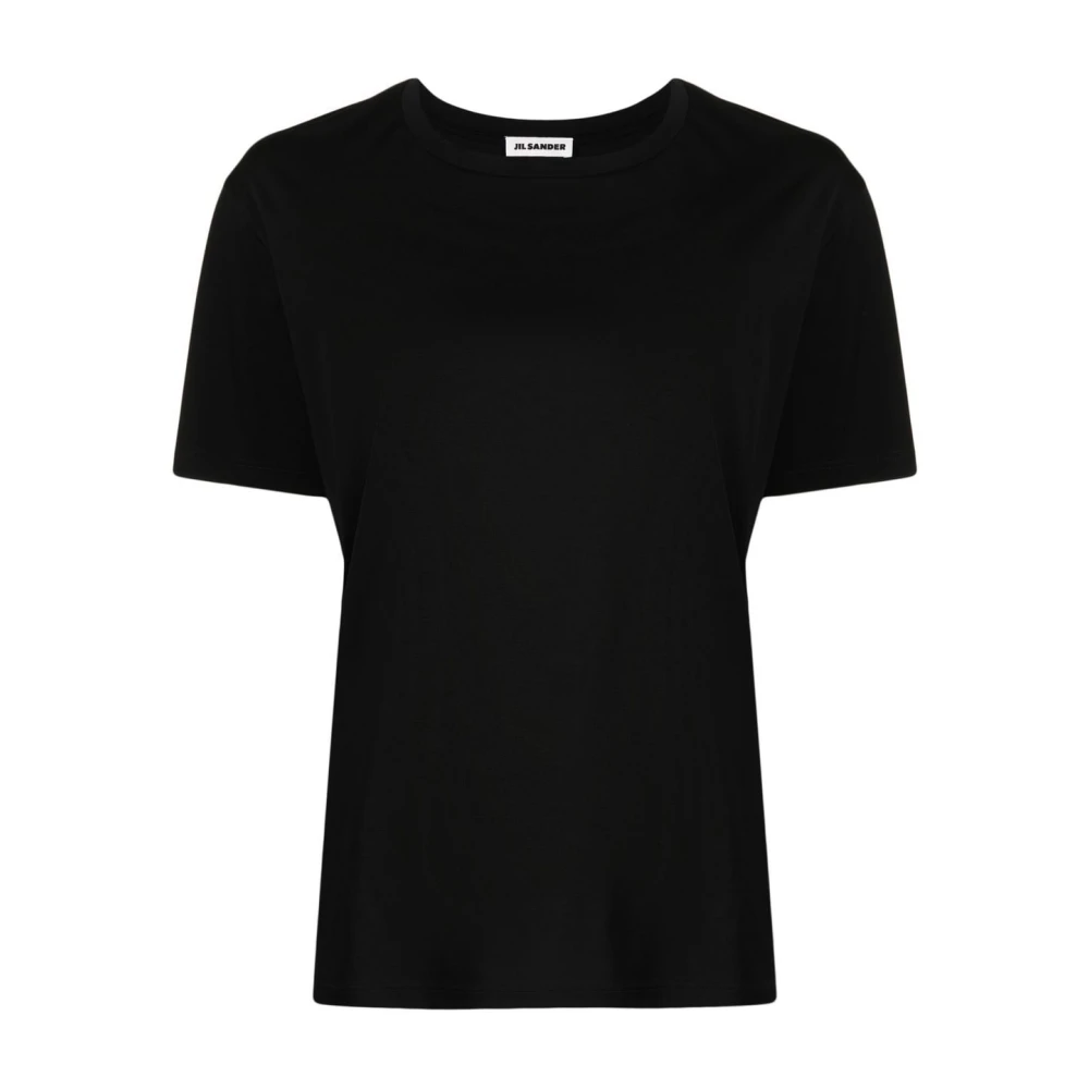 Jil Sander Zwarte T-shirts en Polos Black Dames