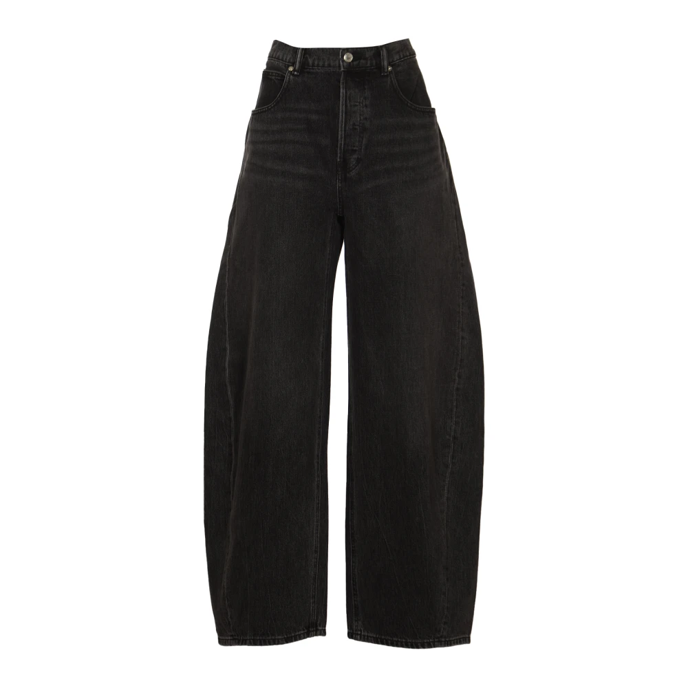 Alexander wang Oversized Rounded Low Rise Jeans Gray Dames