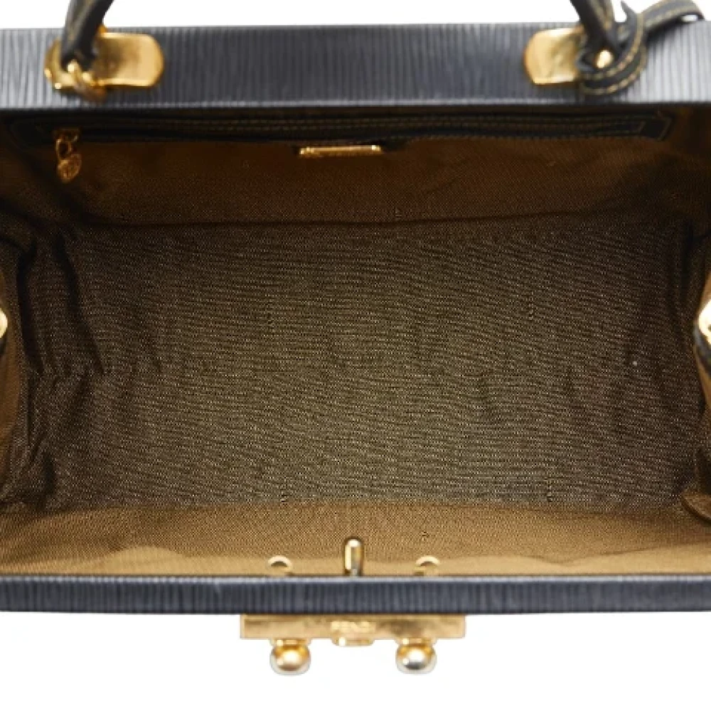 Fendi Vintage Pre-owned Canvas handbags Black Dames