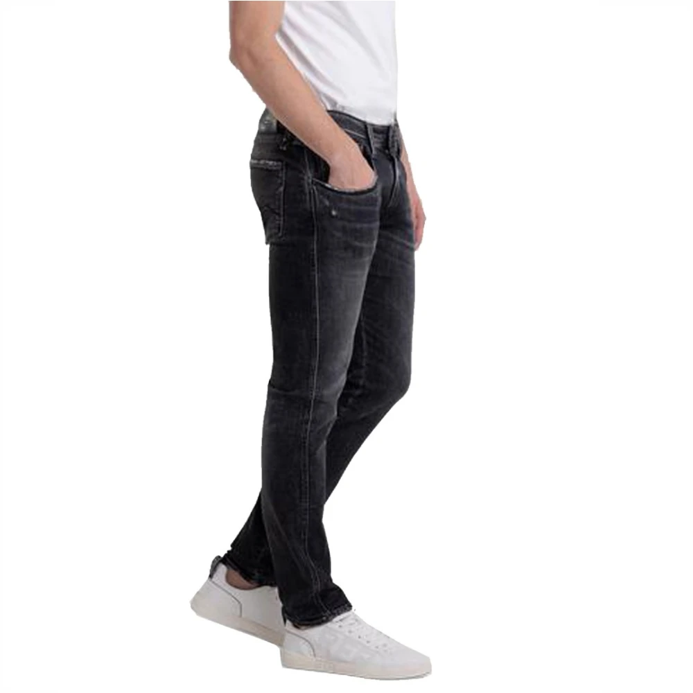Replay Slim-fit Jeans Black Heren