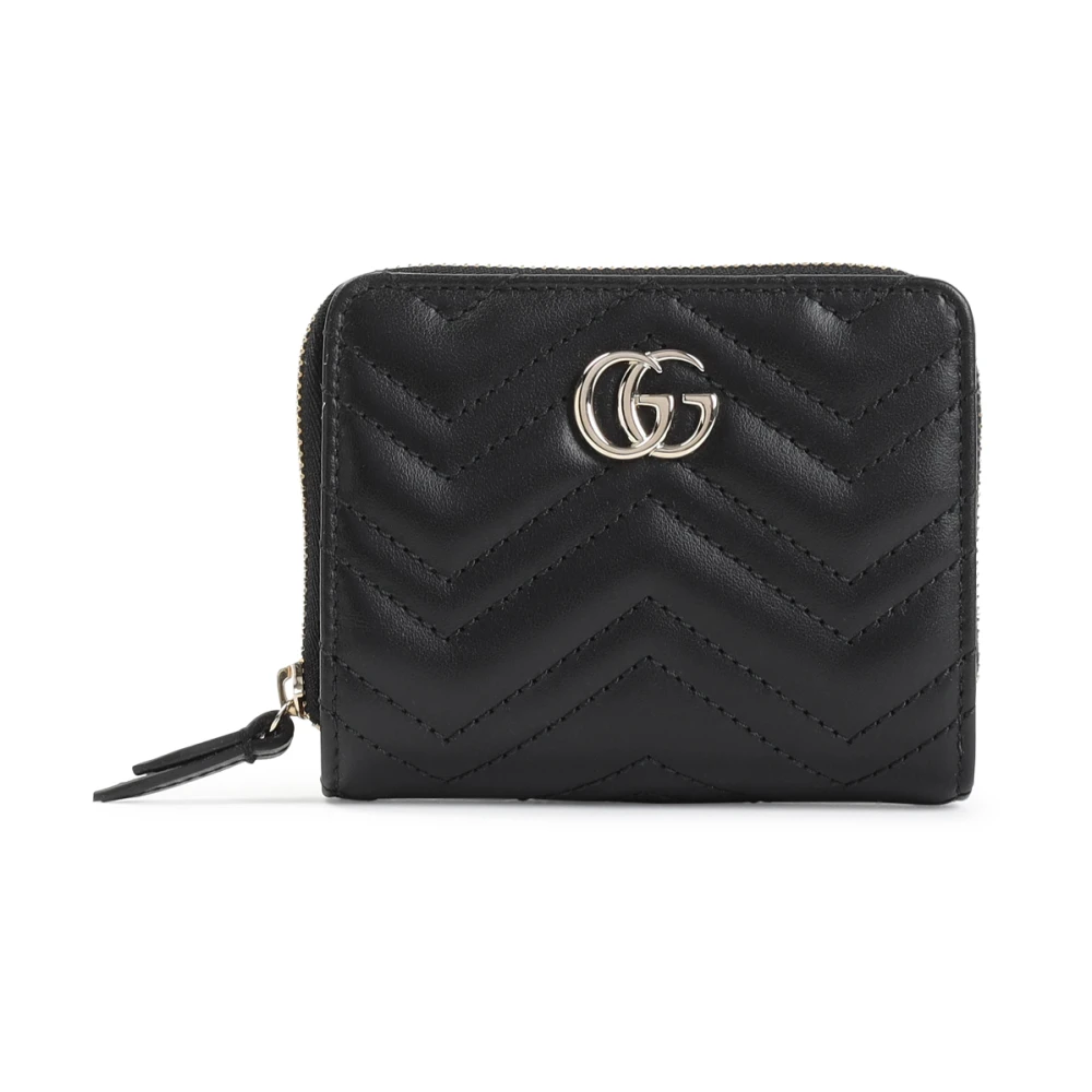 Gucci GG Marmont mini zip wallet Black, Dam