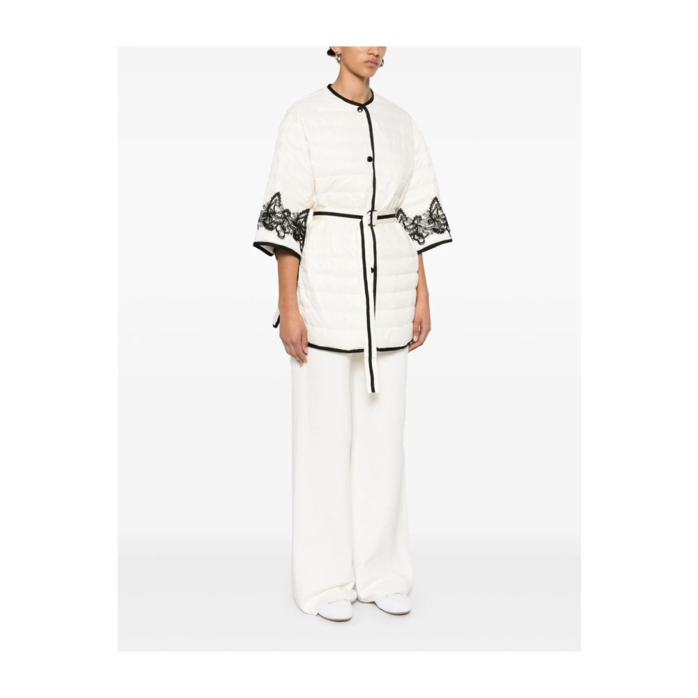 Ermanno Scervino Witte Jassen met Tailleband White Dames