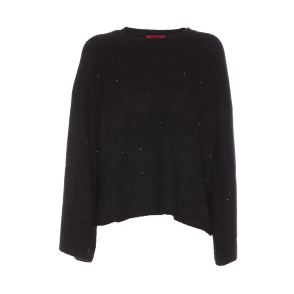 Aniye By Zwarte trui met strass steentjes Black Dames