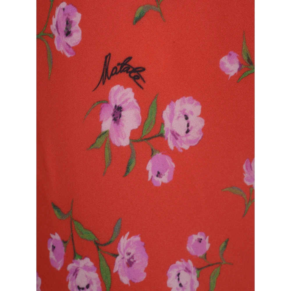 Rotate Birger Christensen Maxi-jurk met print Orange Dames