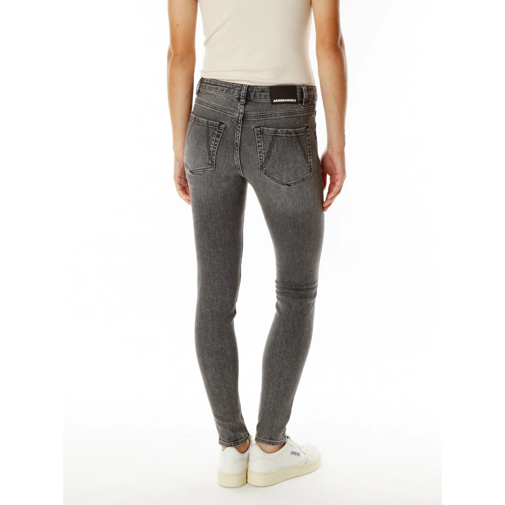 ARMEDANGELS Mid Waist Skinny Fit Jeans Gray Dames