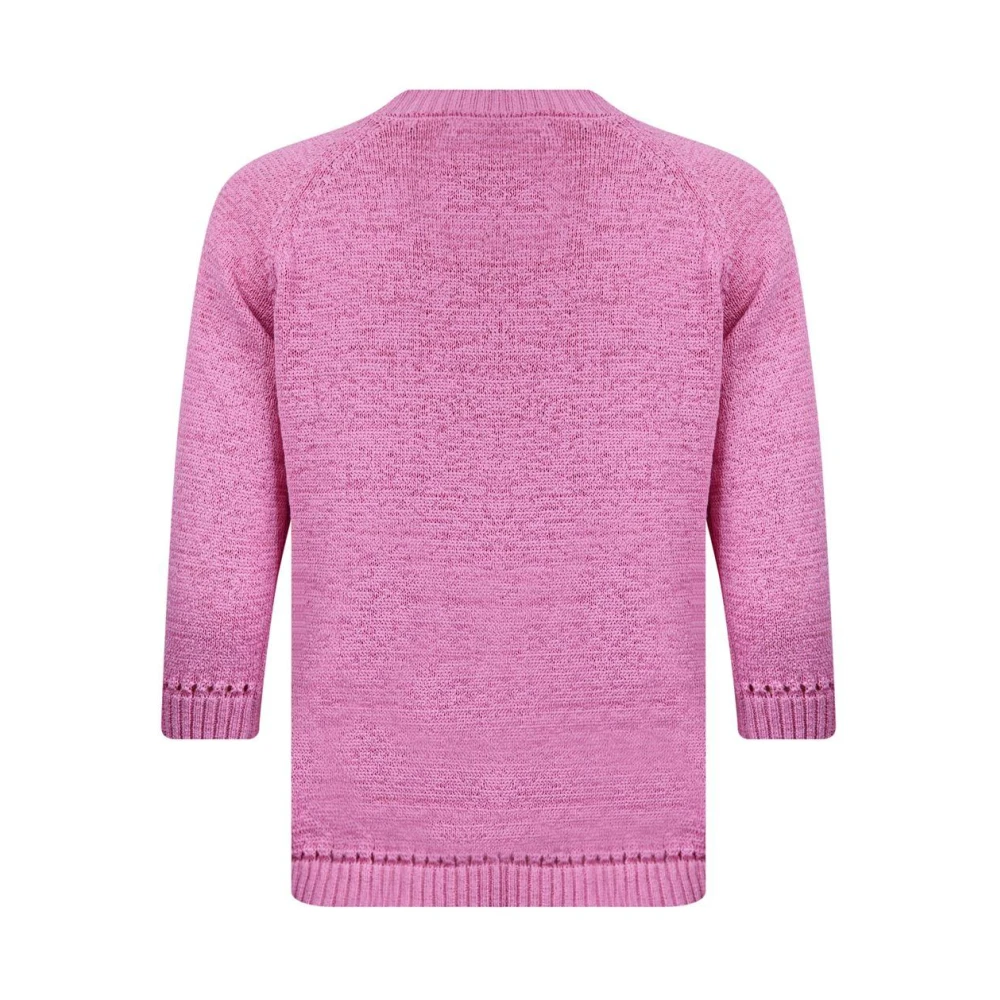 Roberto sarto 3 4 mouw rosebloom pullover sweater Pink Dames