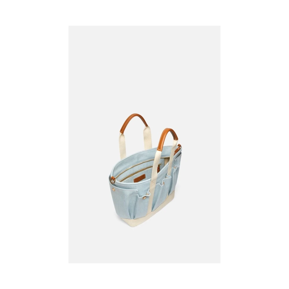 Vanessa Bruno Glacier Multi-pocket Schoudertas Blue Dames