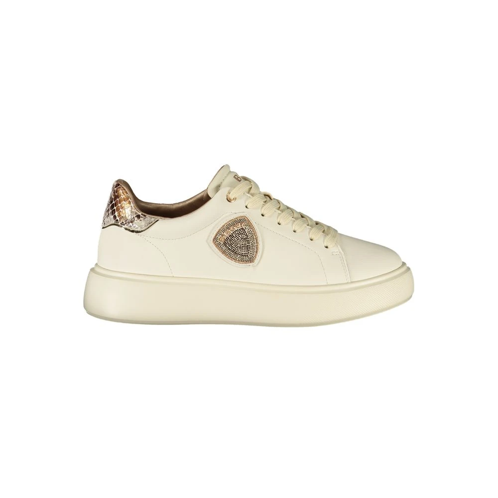 Blauer Women's Beige Leather Fashion Sneaker