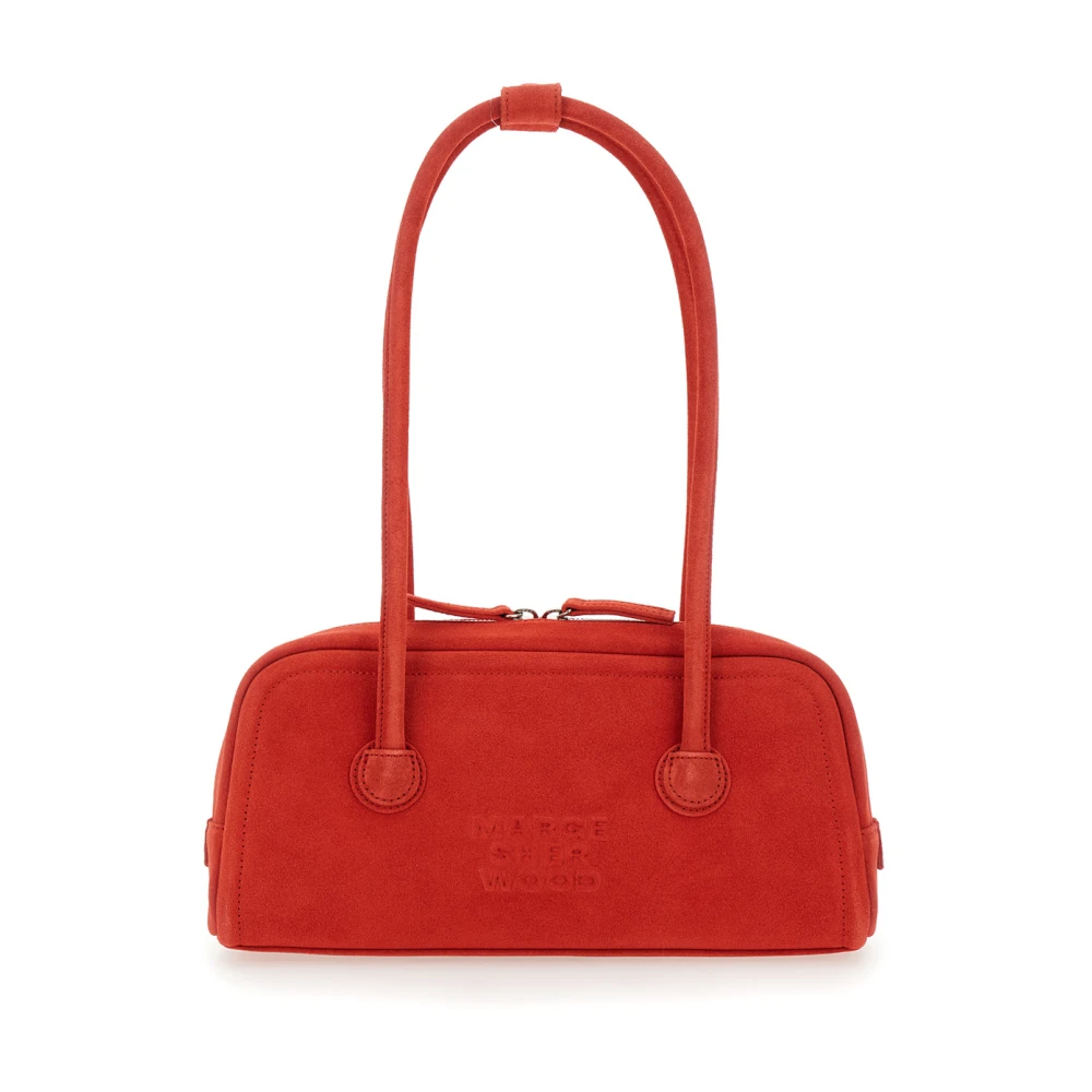 Marge Sherwood Rode schoudertas met logo letters Red Dames