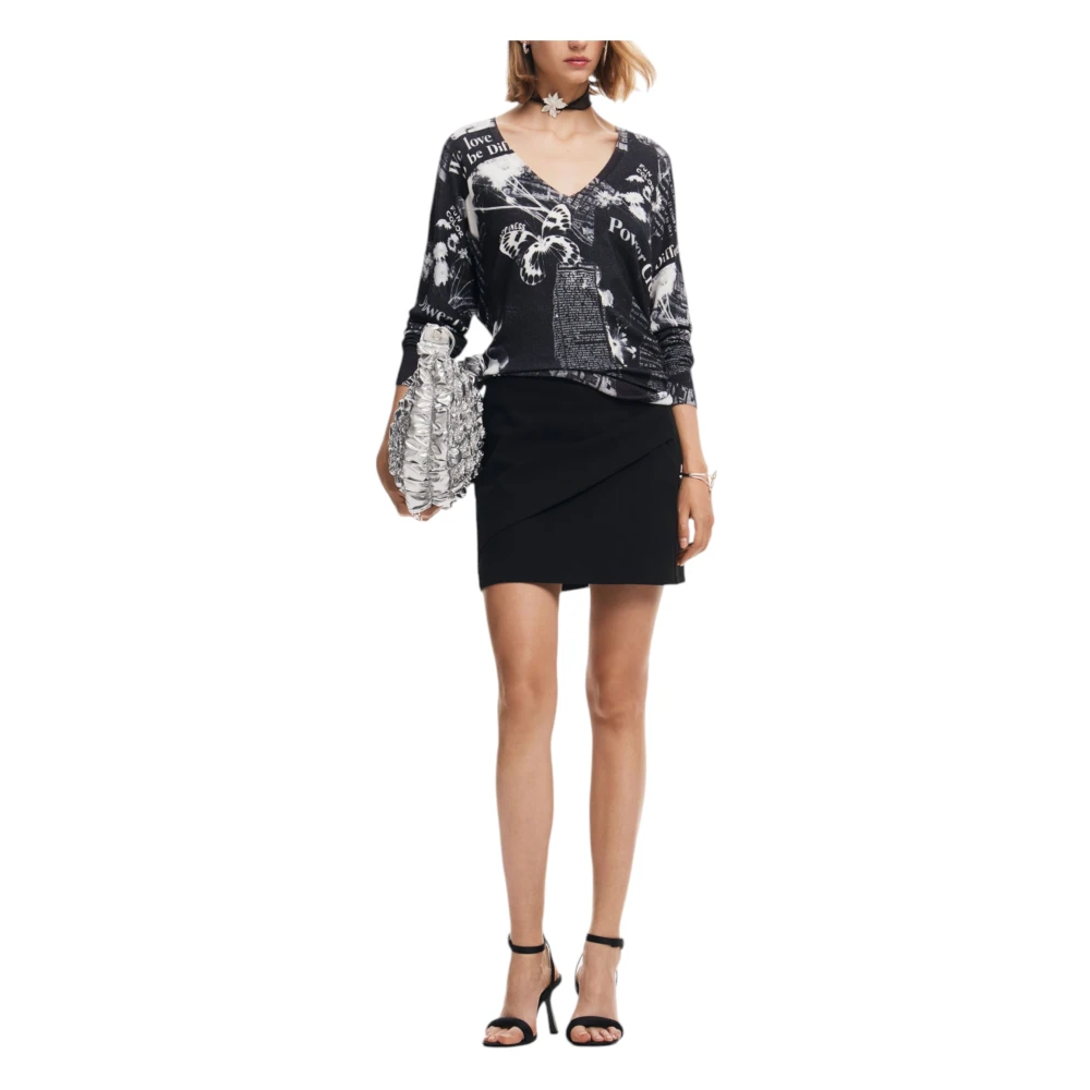 Desigual Herfst Winter Dames Trui Collectie Black Dames