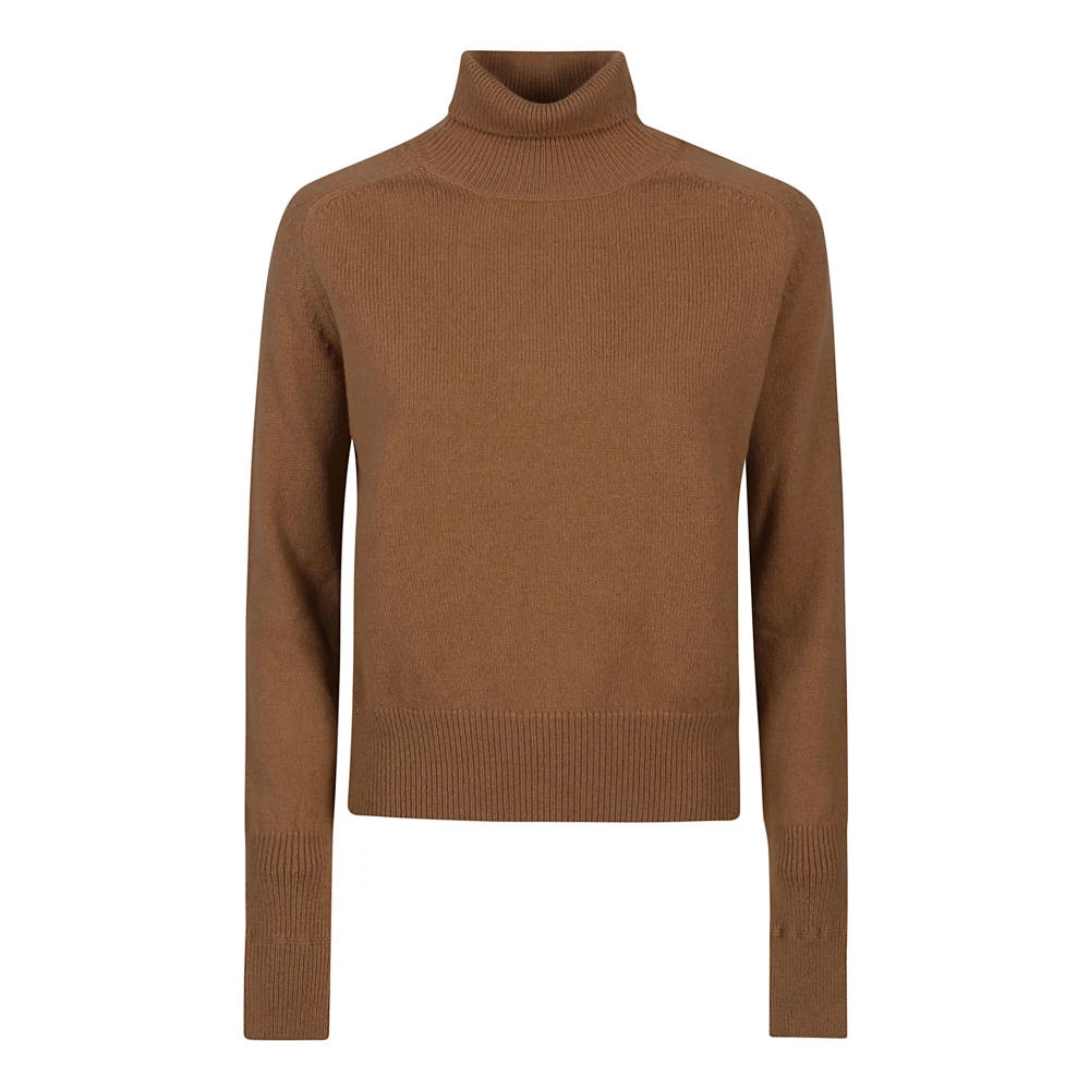 Victoria Beckham Comfortabele Turtle Neck Sweater Brown Dames