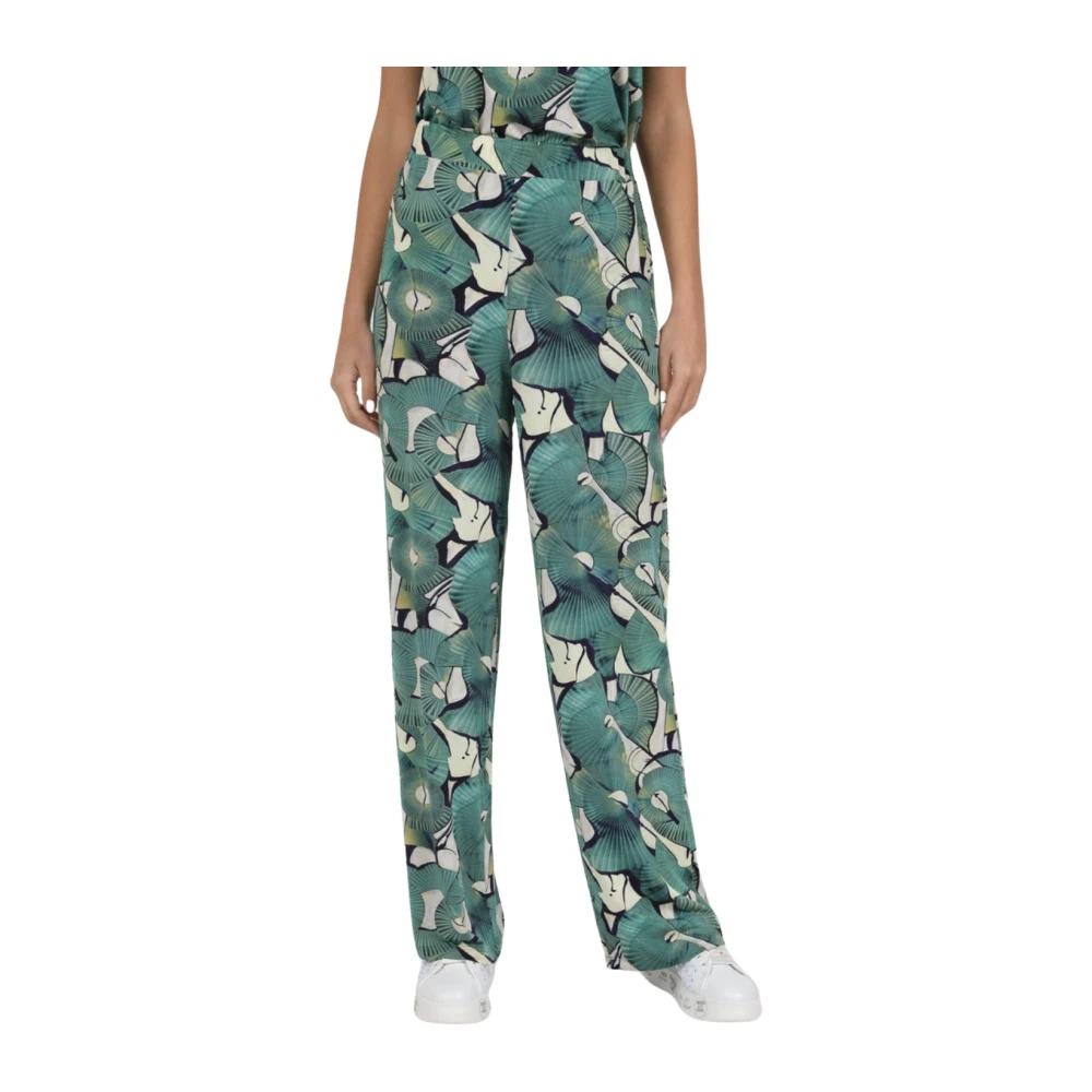 Alpha Studio Stijlvolle Broek Green Dames