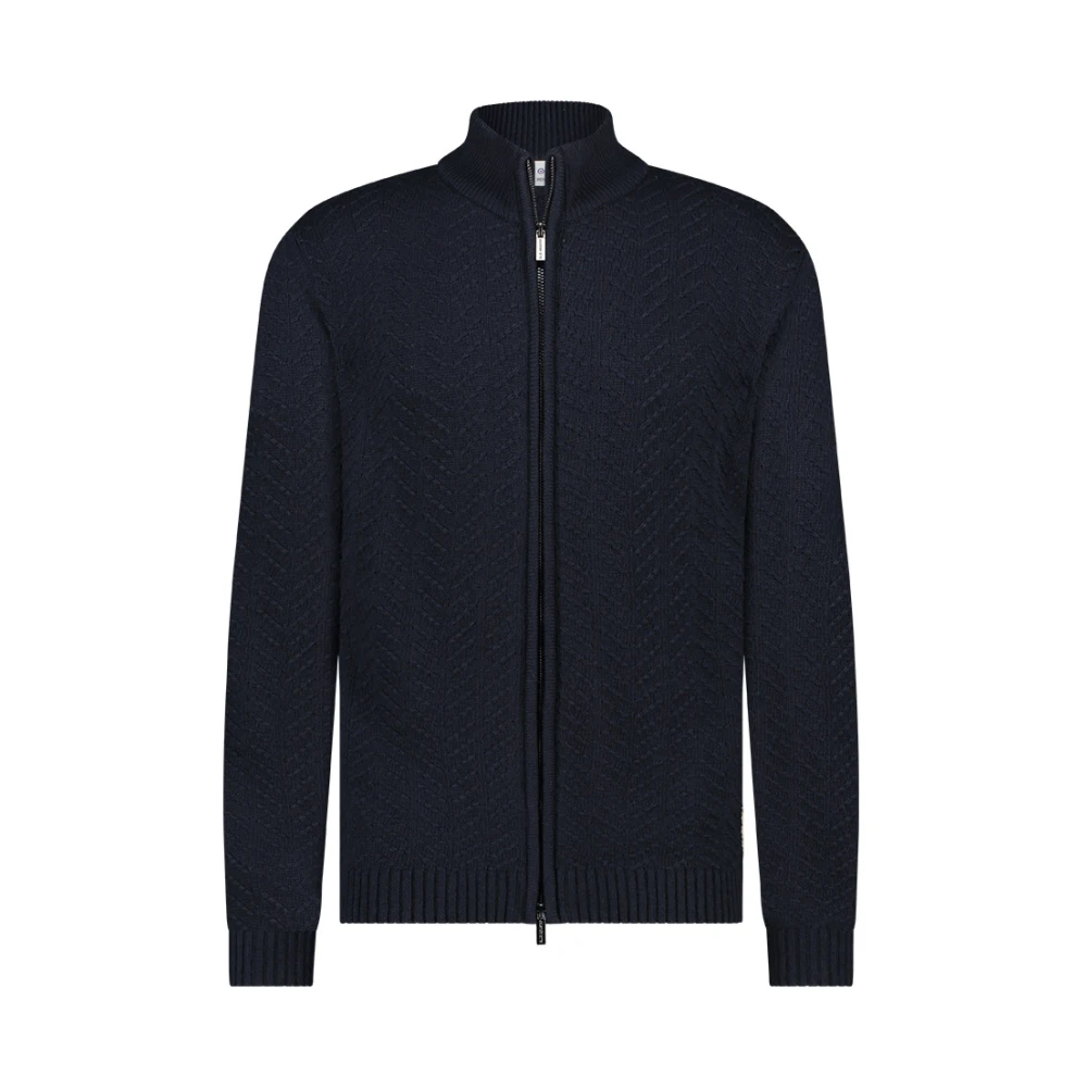 Blue Industry Donkerblauw Vest voor Mannen Blue Heren