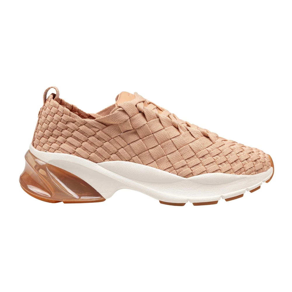 Tory Burch Blush Geweven Stof Trainer Sneakers Dames Schoenen Roze