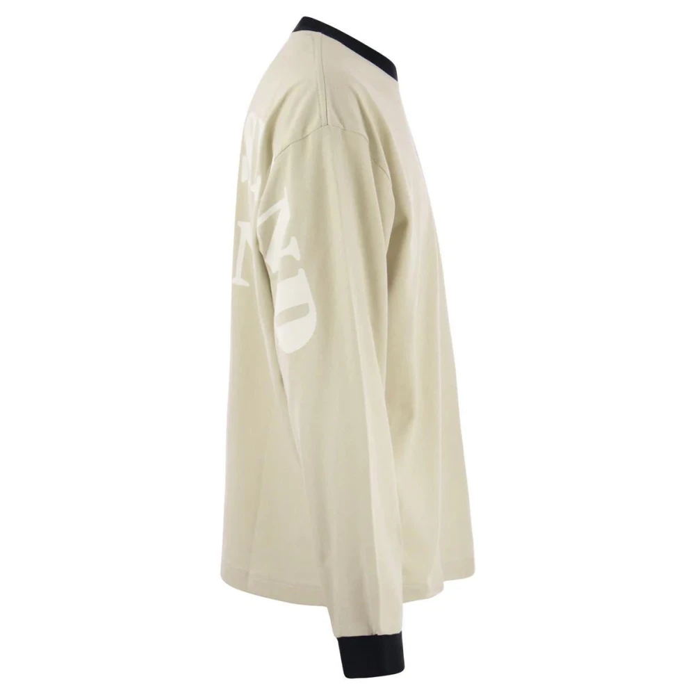Stone Island Lange Mouw Casual T-shirt White Heren