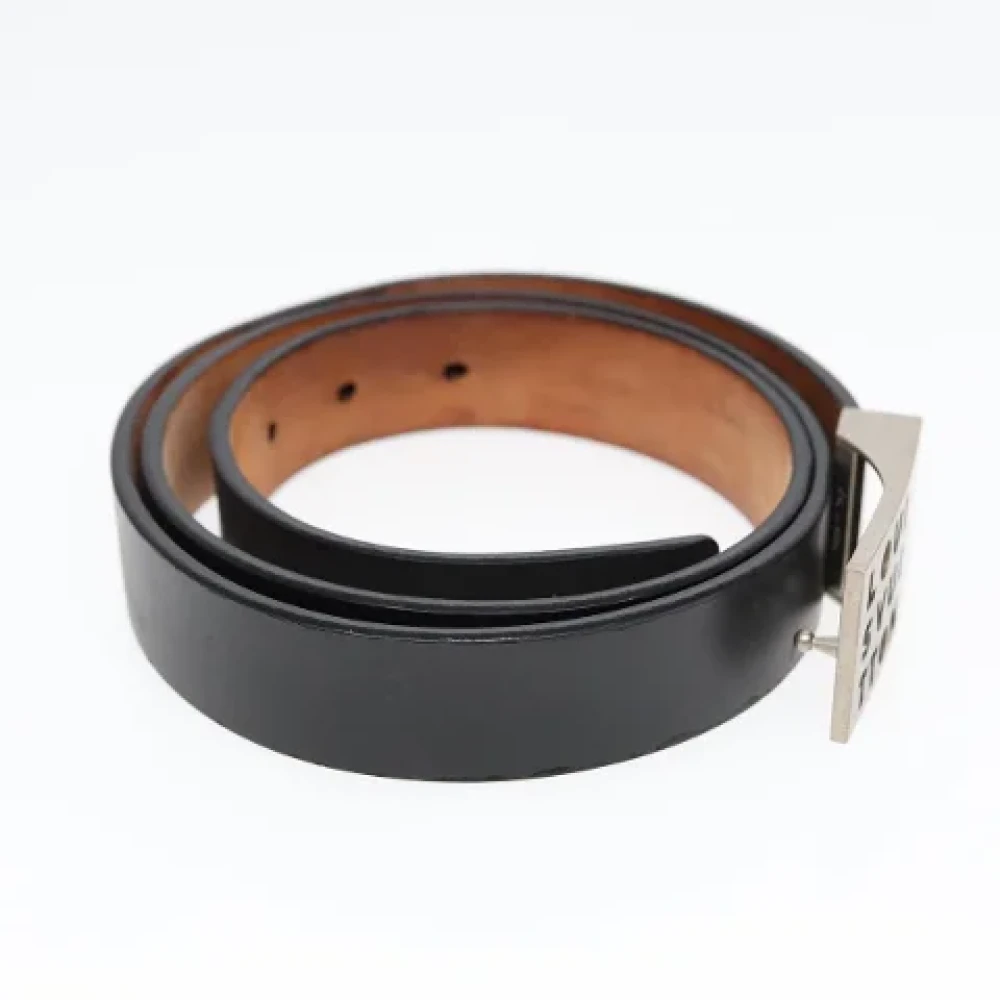 Louis Vuitton Vintage Pre-owned Leather belts Black Heren