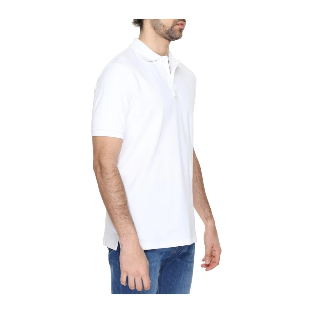 Suns Katoenen Polo Shirt Lente Zomer Collectie White Heren