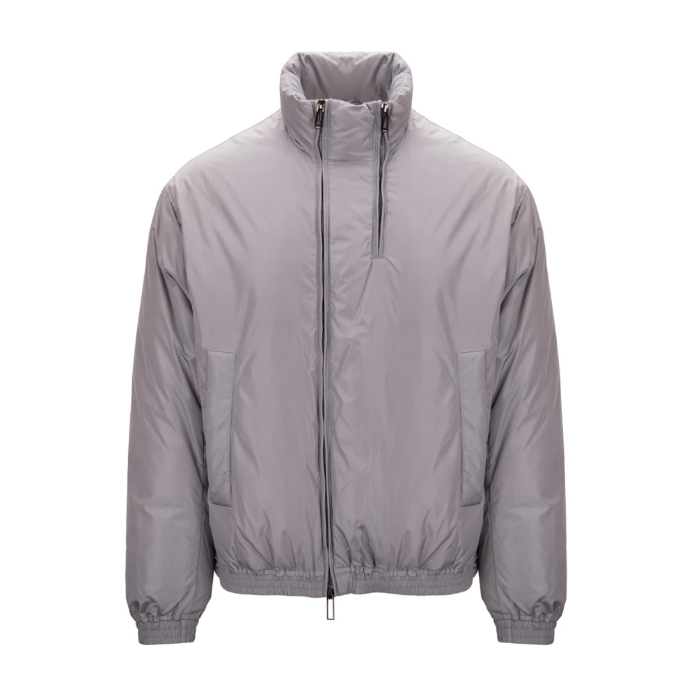 Emporio Armani Gray Down Jackets, Male, 2XL, Down Jacket