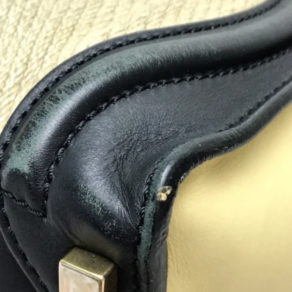 Celine Vintage Pre-owned Leather celine-bags Beige Dames