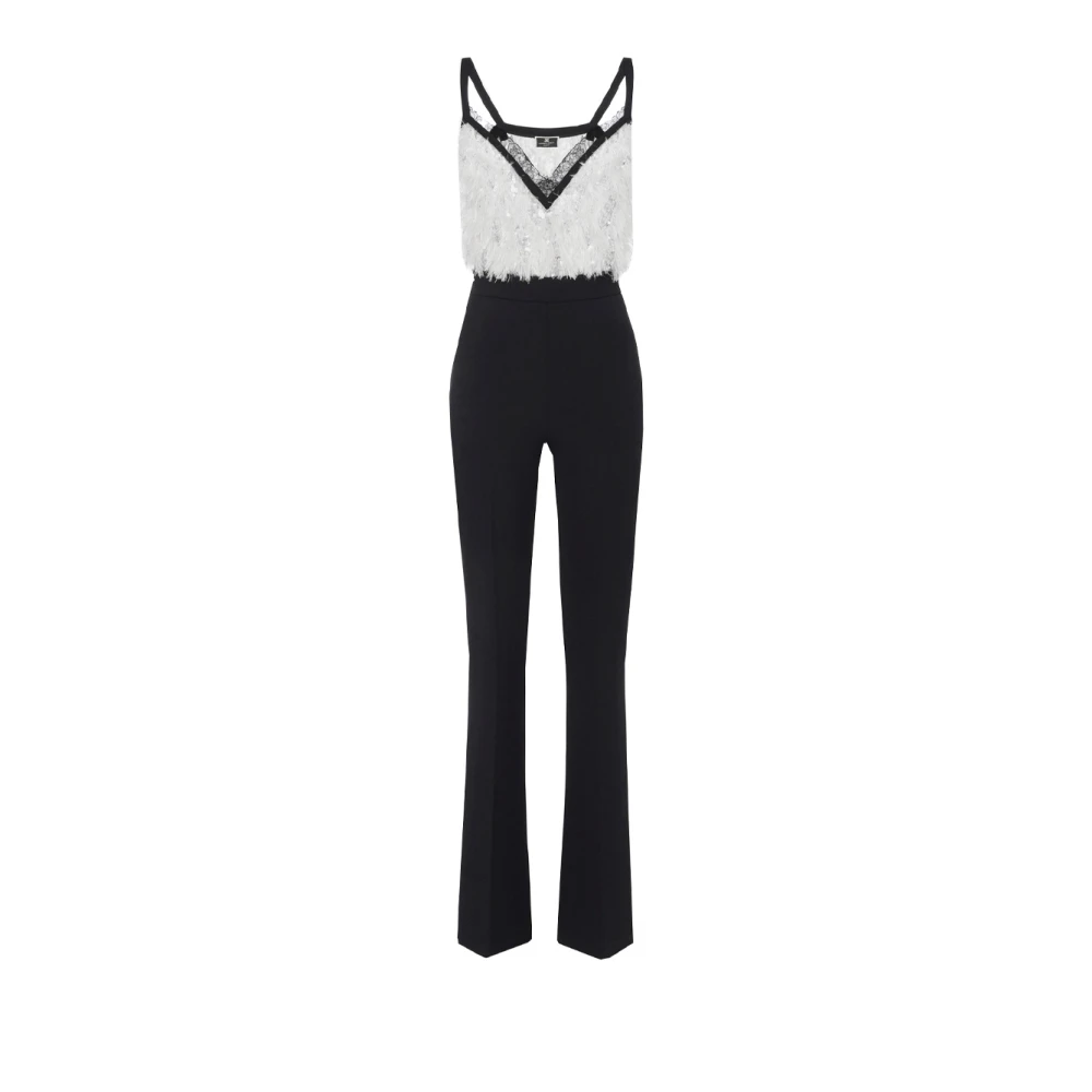 Elisabetta Franchi Pailletten jumpsuit in crêpe Multicolor Dames