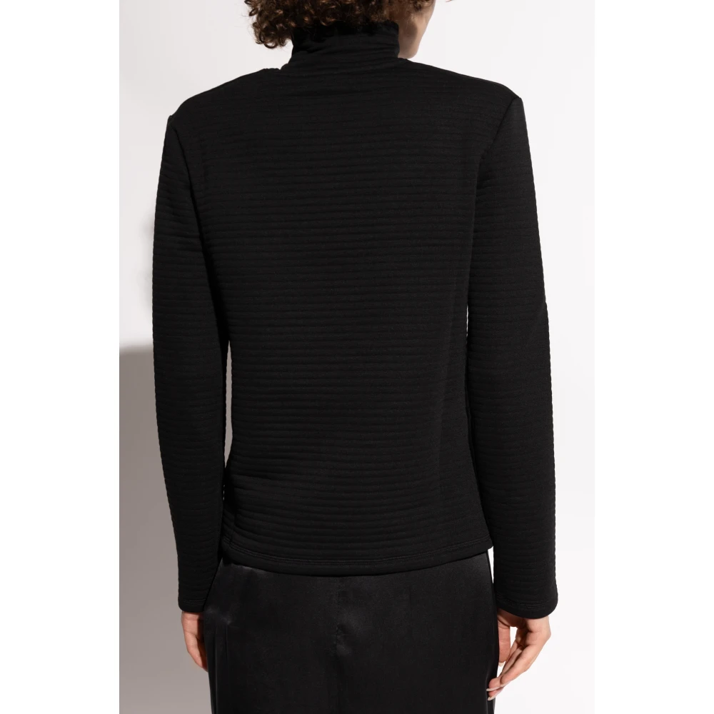 Jil Sander Top met logo Black Dames
