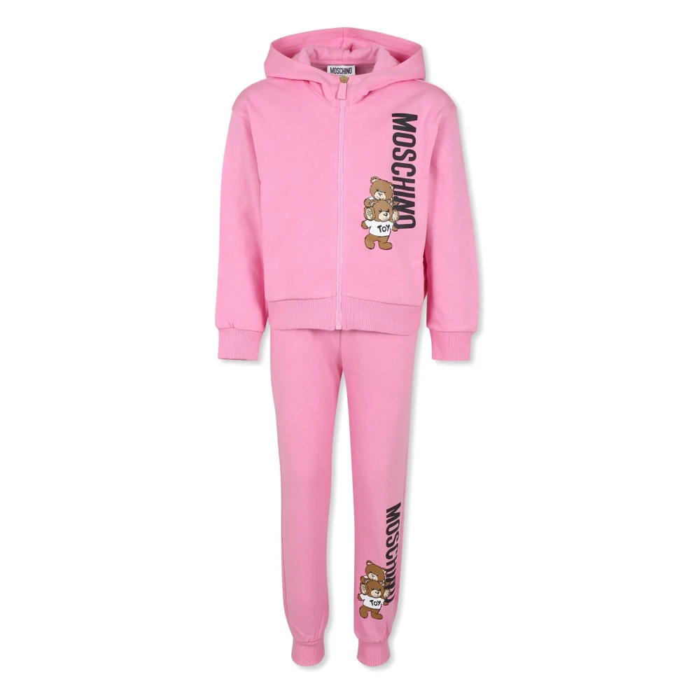 Moschino Teddy Bear Hoodie Set Pink, Pojke