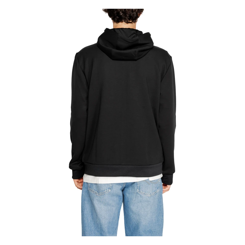 Emporio Armani EA7 Heren Sweatshirt Herfst Winter Collectie Black Heren