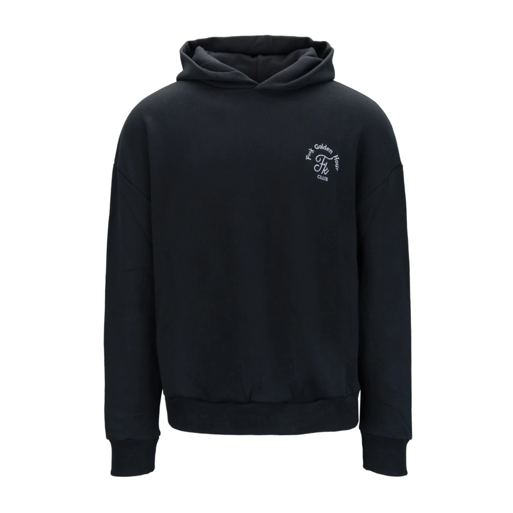 F**k Stijlvolle hoodie met borduursel Black Dames