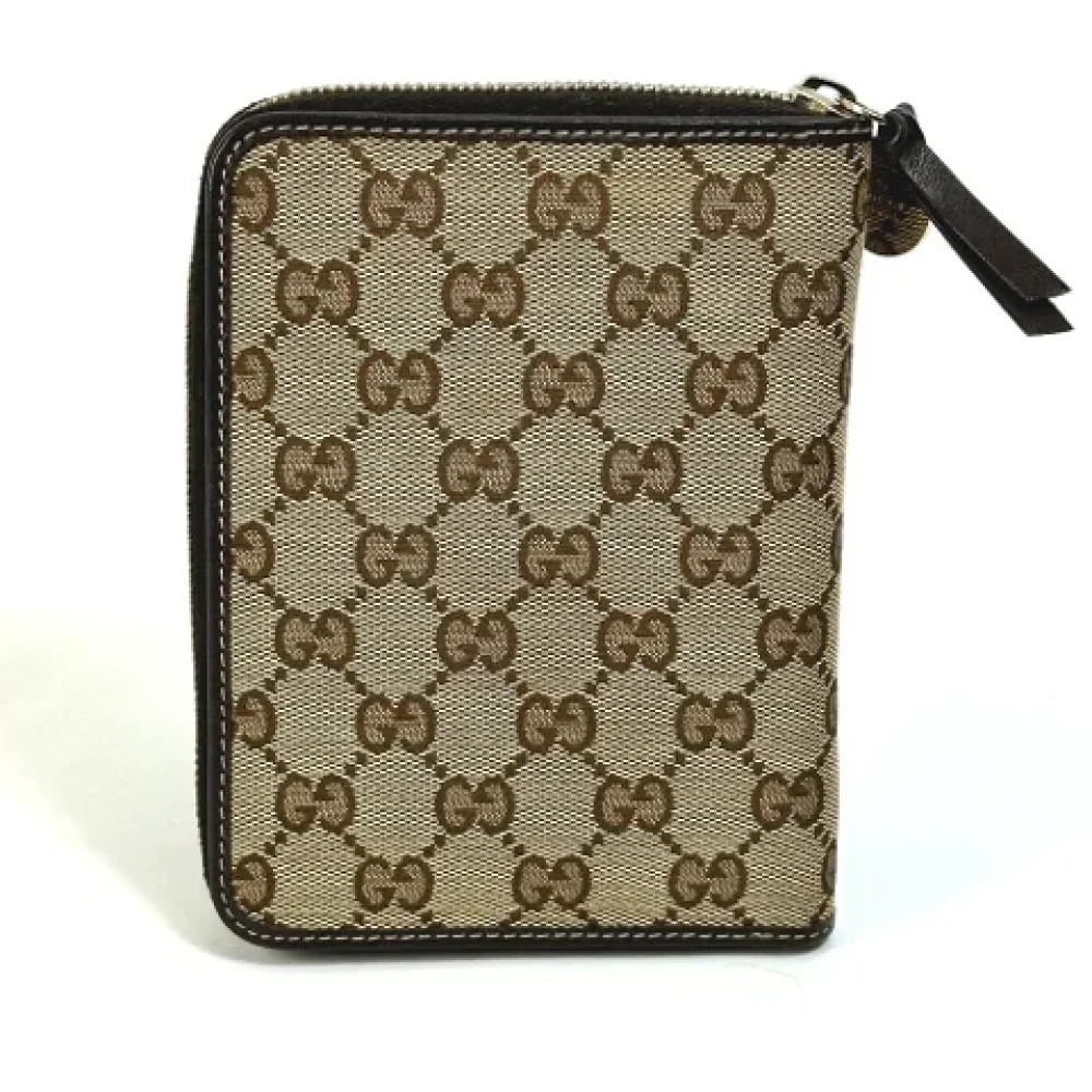 Gucci Vintage Pre-owned Canvas home-office Brown Dames