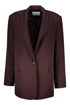 Klassisk ullblazer med slagkrage