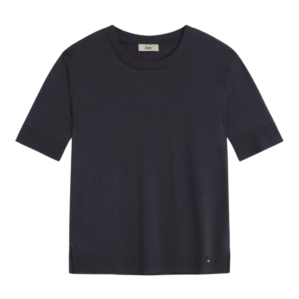 Herno - Tops > T-Shirts - Black - Herno - Modalova