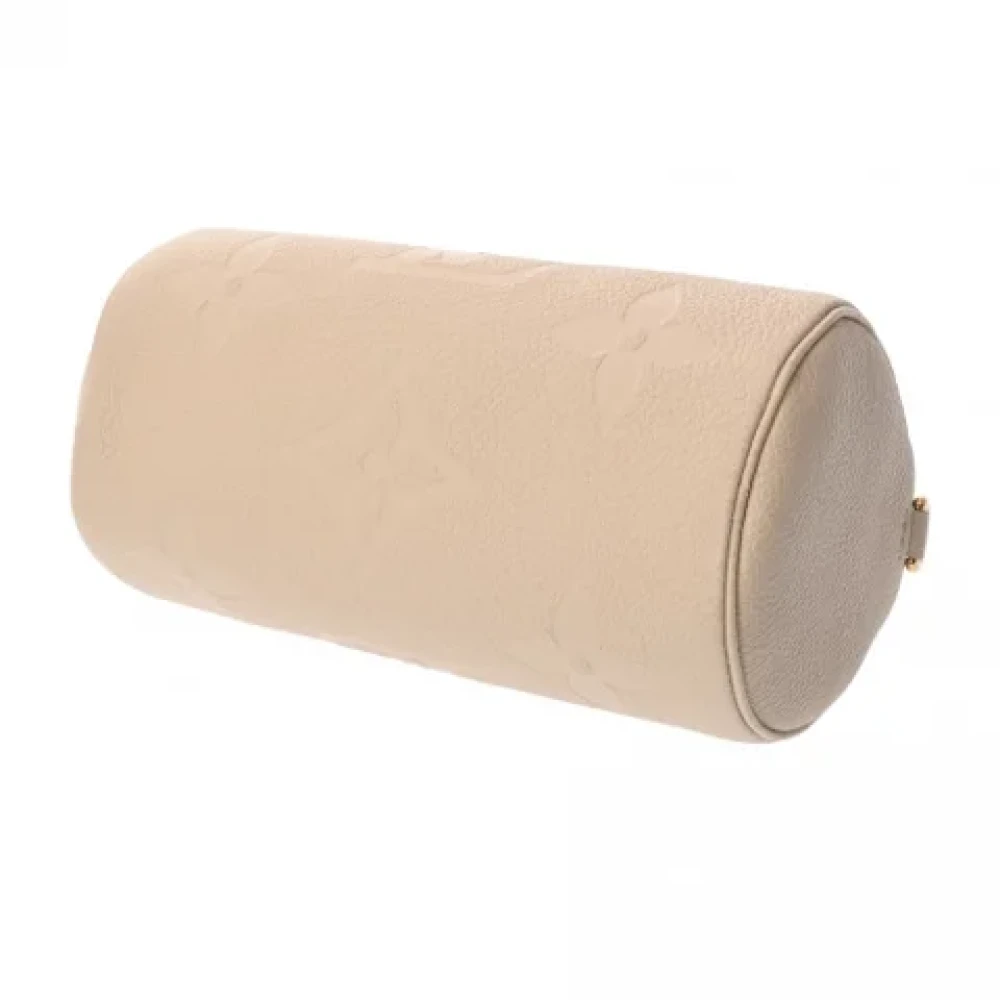 Louis Vuitton Vintage Pre-owned Leather handbags Beige Dames