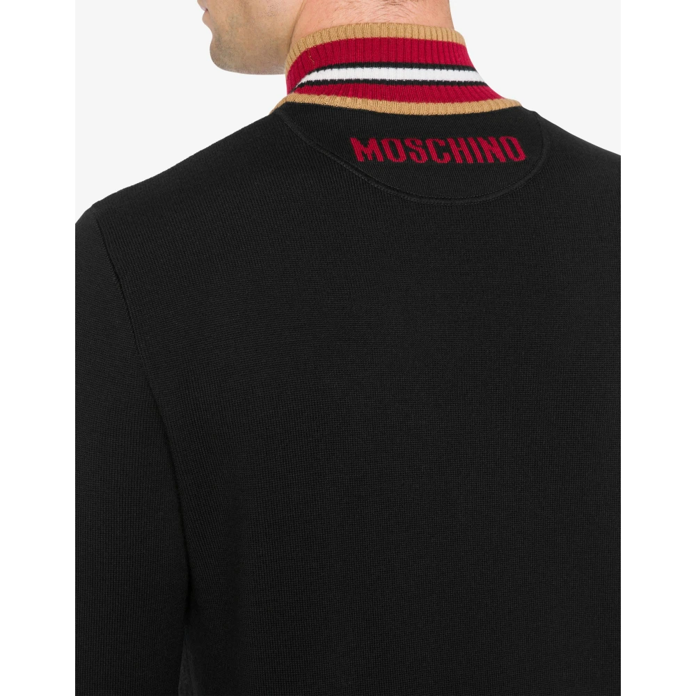 Moschino Zwart Kameel Coltrui Sweater Black Heren