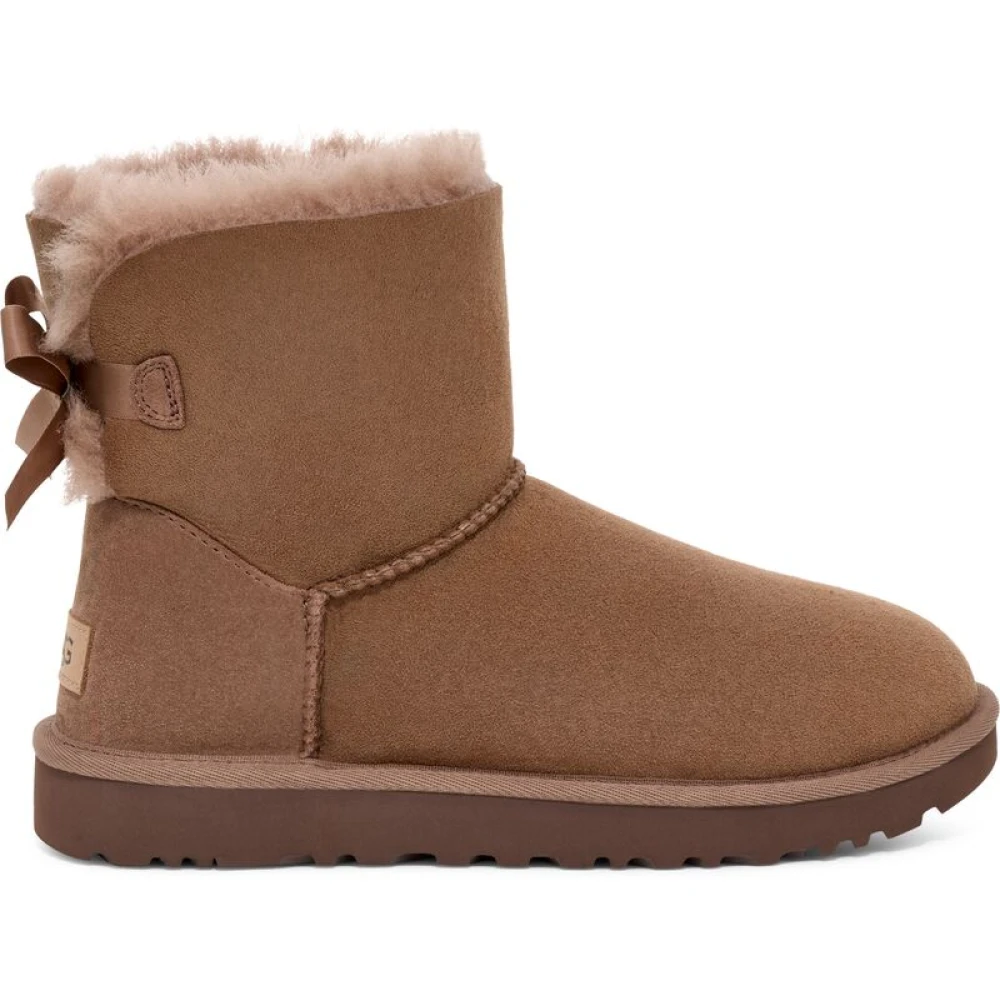 Ugg Donna Marrone Mini Bailey Bow Ii Boot Rocky Oak
