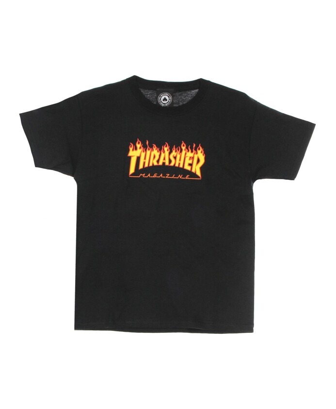flame-tee-child-t-shirt-black-yellow