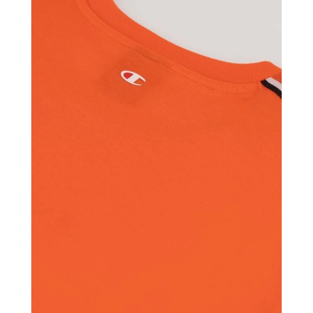 Champion Heren Lichtgewicht Katoenen Jersey T-Shirt Orange Heren