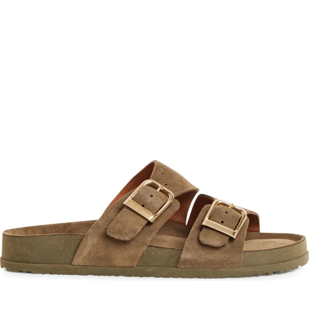 Tamaris Women's Green Flat Sandals - Sliders - 4 Uk - Shoes