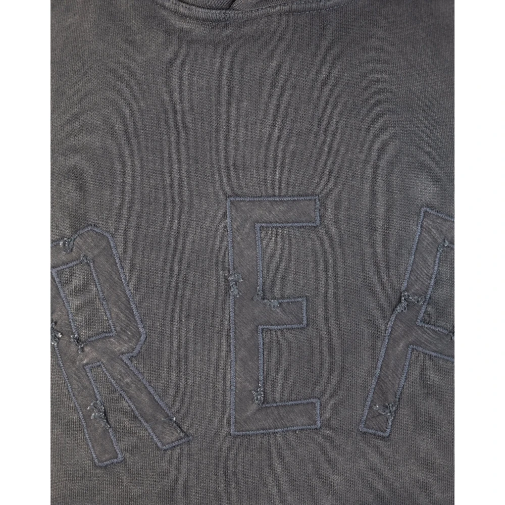 Represent Oversized Hoodie met Appliqué Black Heren