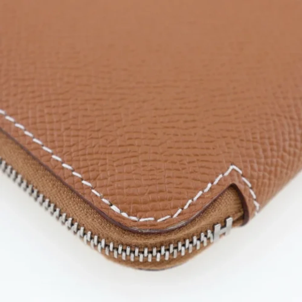 Hermès Vintage Pre-owned Canvas wallets Brown Dames