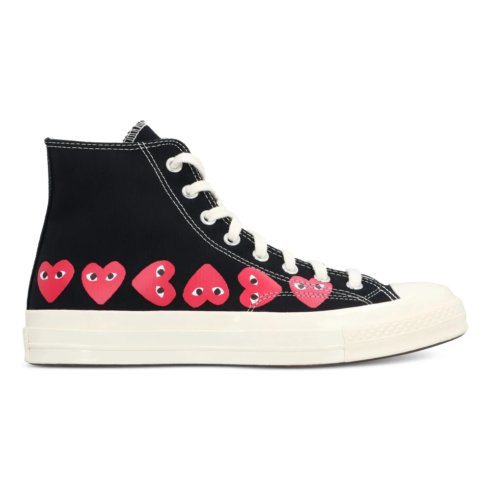 Comme des Garçons Play Ct70 Mutli Heart HI Heren Schoenen Zwart