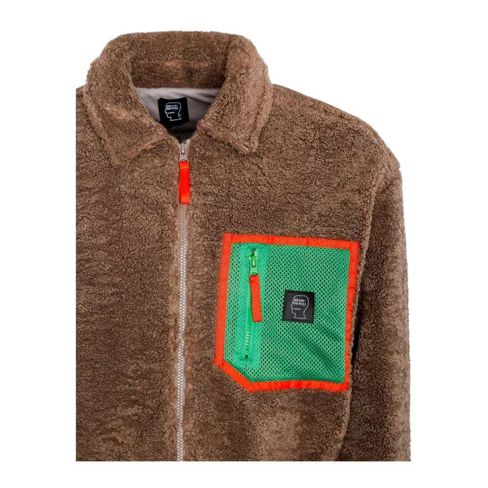 Brain Dead Mesh Sherpa Fleece Jacket Multicolor Heren