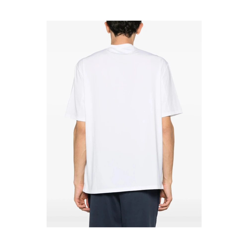 BRUNELLO CUCINELLI Witte Crew Neck T-shirt White Heren