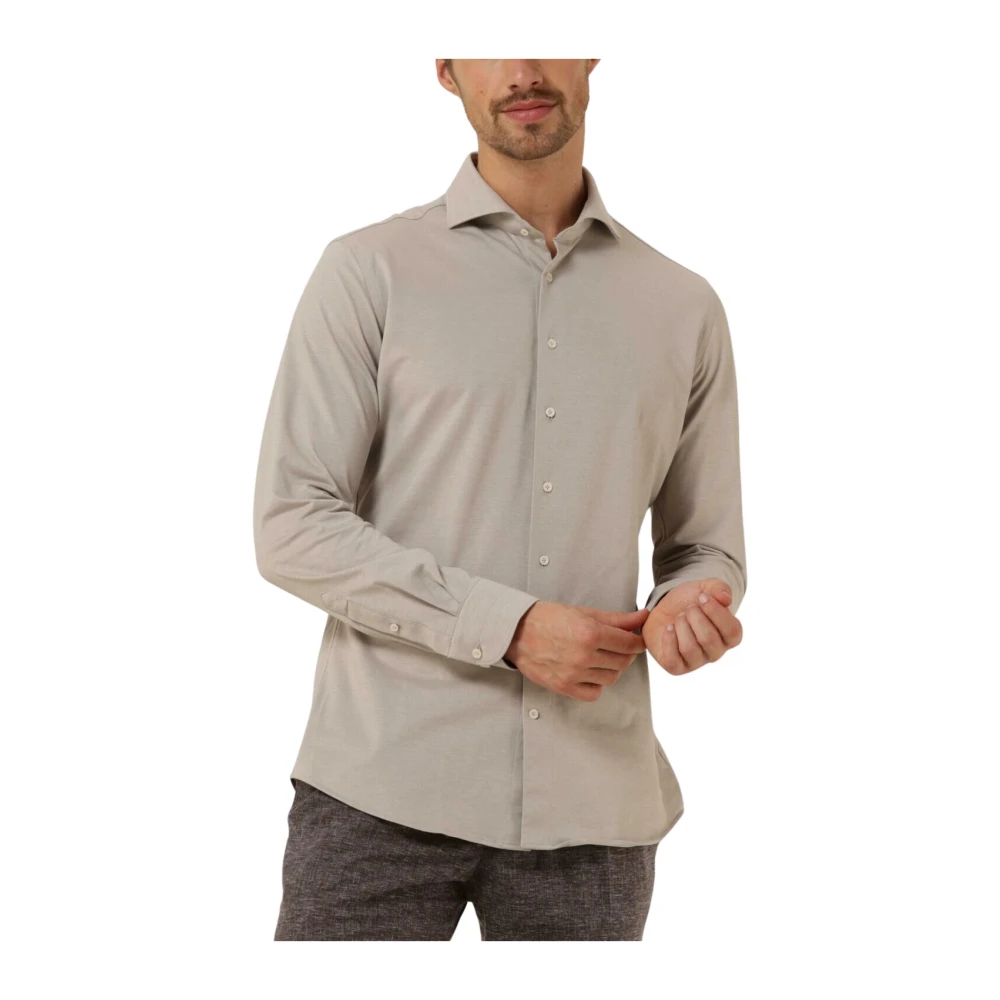 Profuomo - Beiges X-Cutaway Hemd Für Herren - Shirts - Herren - Beige - 5XL - Bild 6