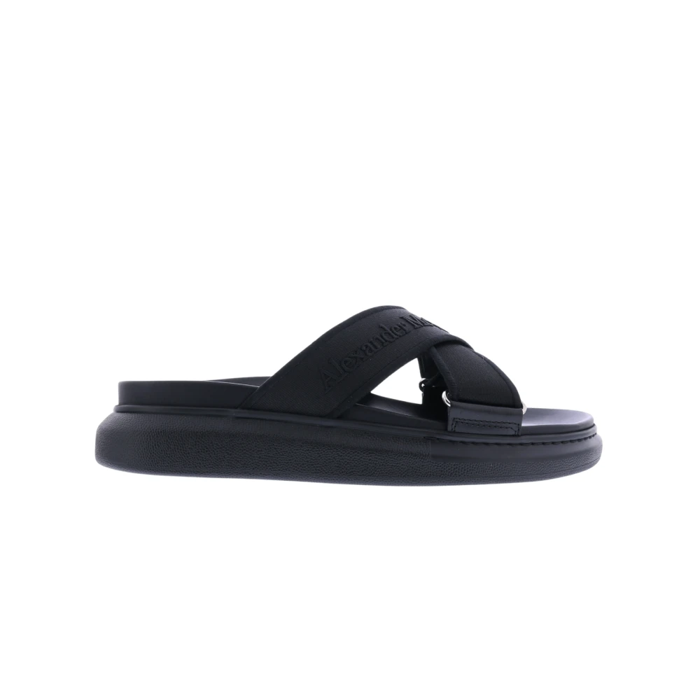 Alexander McQueen Flip Flops Black, Herr