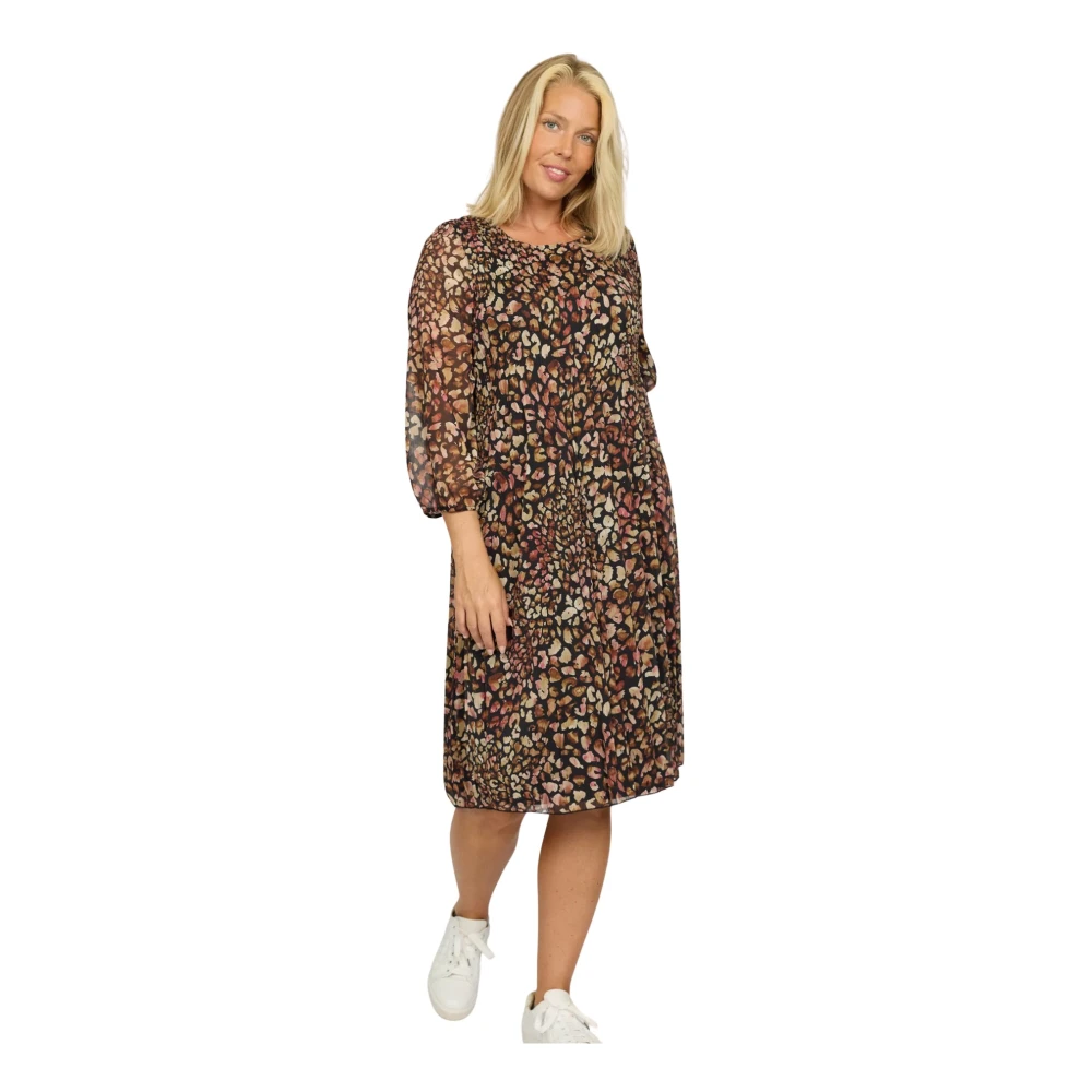 2-Biz Midi-jurk met bloemenprint Multicolor Dames